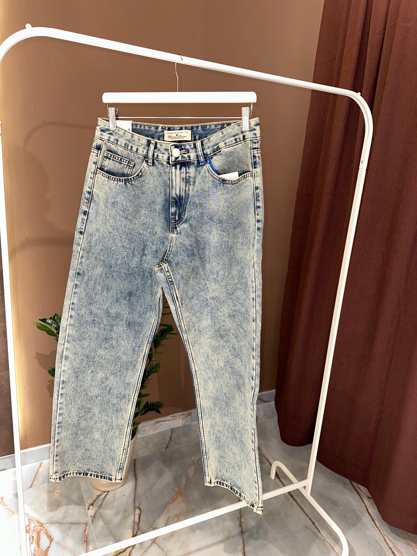 JEANS BAGGY BLU