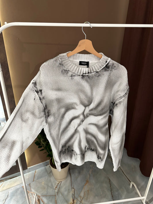 MAGLIONE ASPIRALE WHITE