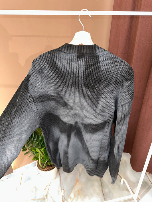 MAGLIONE ASPIRALE BLACK